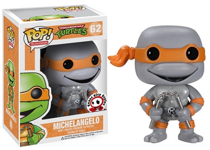Funko Pop Teenage Mutant Ninja Turtles 62 Michelangelo Grayscale Coast City Styles